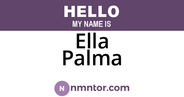 Ella Palma