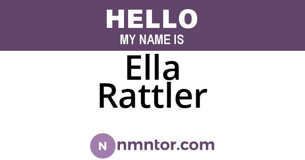 Ella Rattler