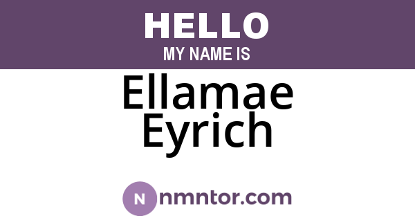 Ellamae Eyrich