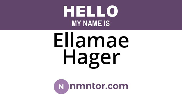 Ellamae Hager
