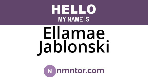 Ellamae Jablonski