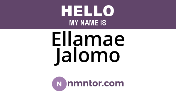 Ellamae Jalomo