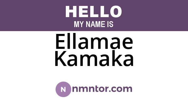 Ellamae Kamaka