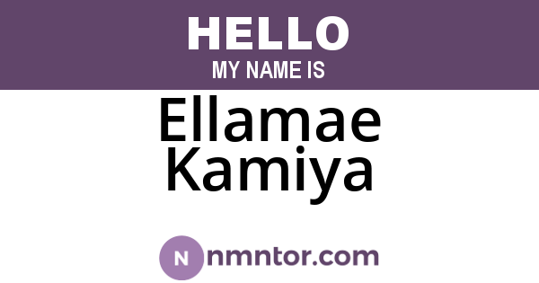 Ellamae Kamiya