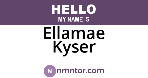 Ellamae Kyser