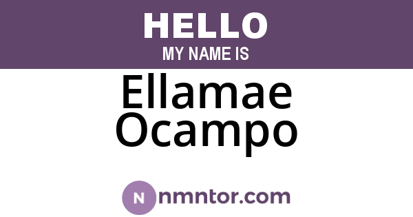 Ellamae Ocampo