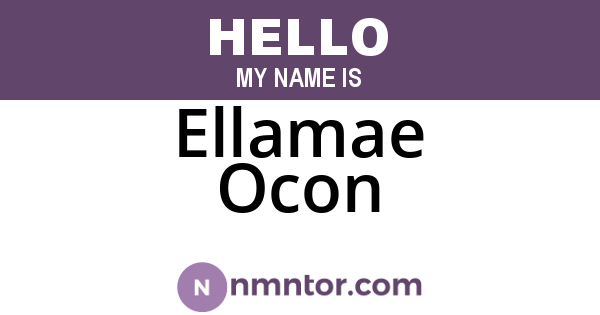 Ellamae Ocon