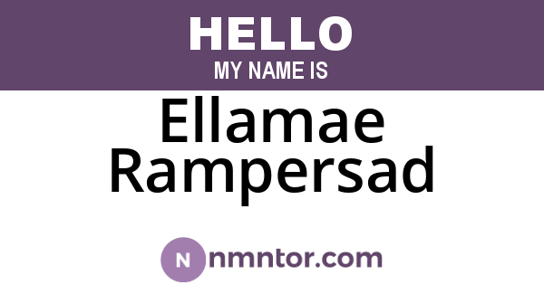 Ellamae Rampersad