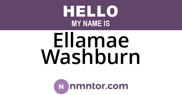 Ellamae Washburn