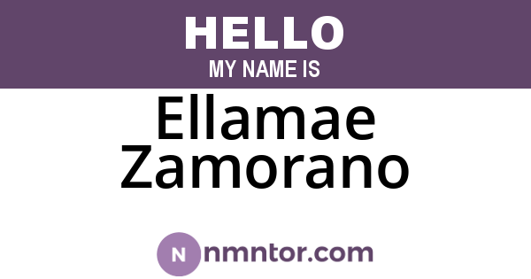 Ellamae Zamorano