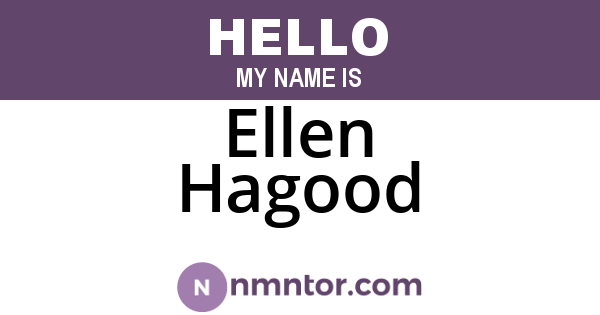 Ellen Hagood
