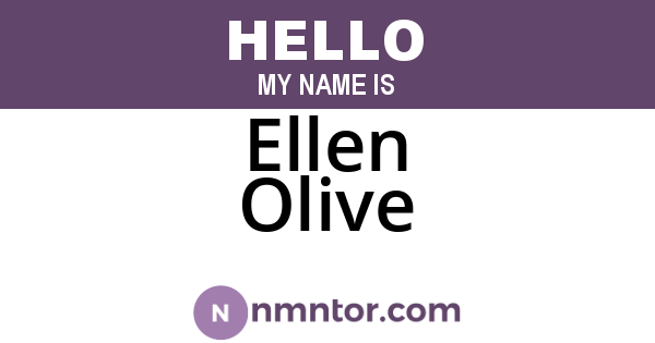 Ellen Olive