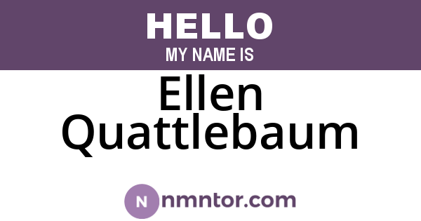 Ellen Quattlebaum