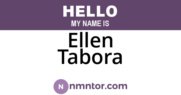 Ellen Tabora