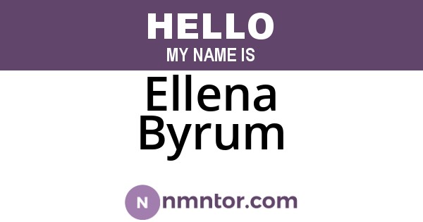 Ellena Byrum