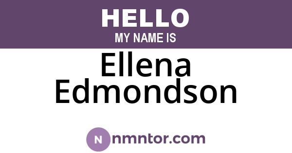 Ellena Edmondson