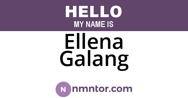Ellena Galang