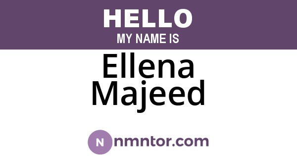 Ellena Majeed