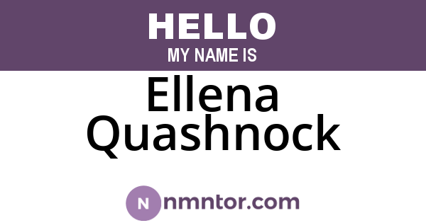 Ellena Quashnock