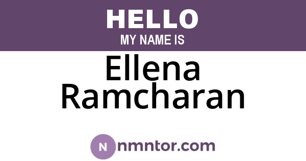 Ellena Ramcharan