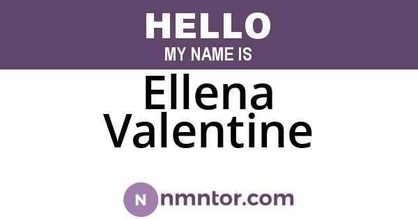 Ellena Valentine