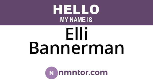 Elli Bannerman