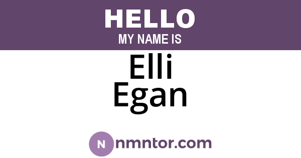 Elli Egan