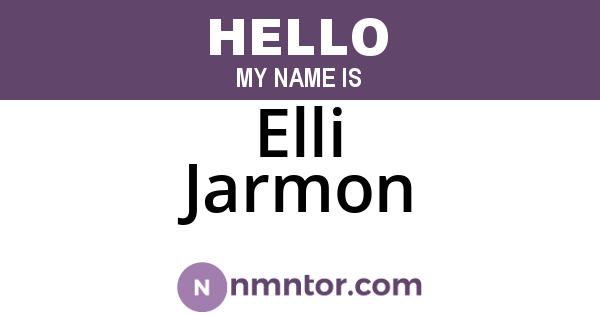 Elli Jarmon