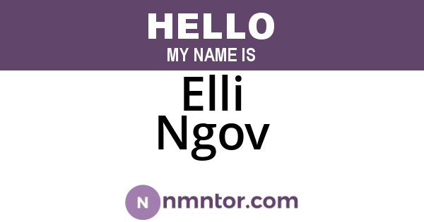 Elli Ngov