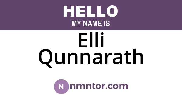 Elli Qunnarath