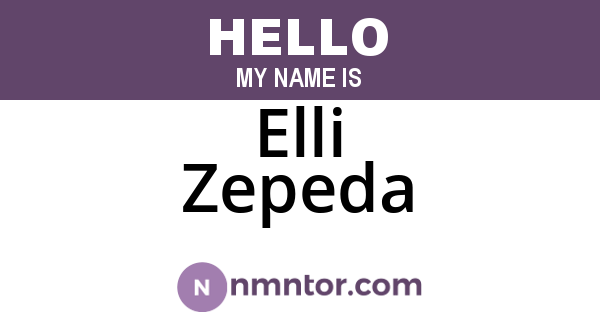 Elli Zepeda