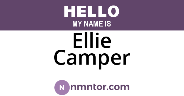 Ellie Camper