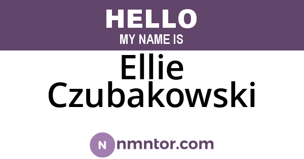 Ellie Czubakowski