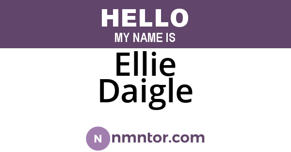 Ellie Daigle
