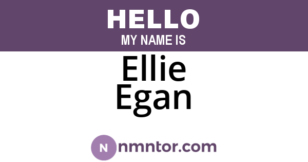 Ellie Egan