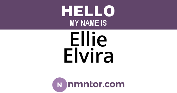 Ellie Elvira
