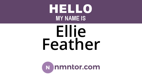 Ellie Feather