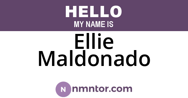 Ellie Maldonado