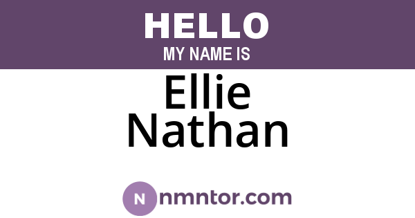 Ellie Nathan