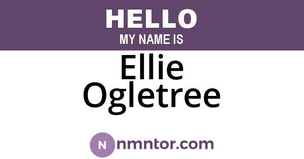 Ellie Ogletree
