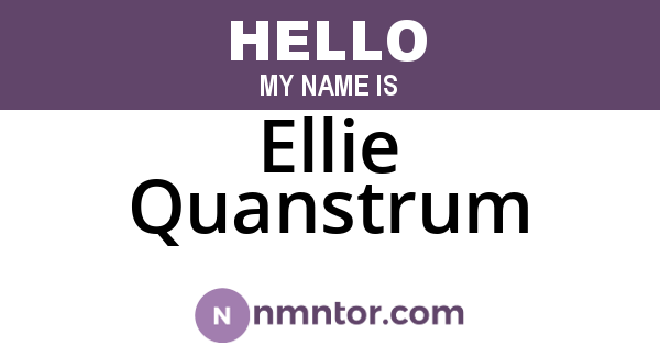 Ellie Quanstrum