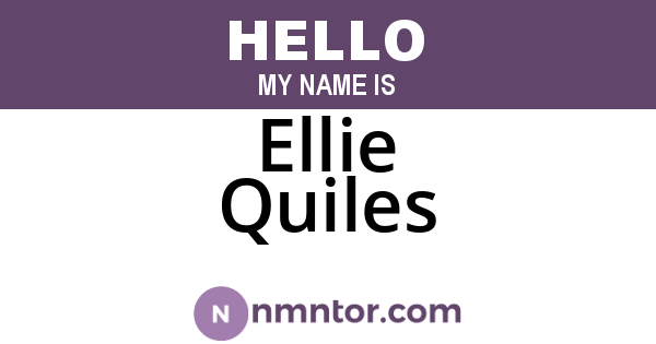 Ellie Quiles
