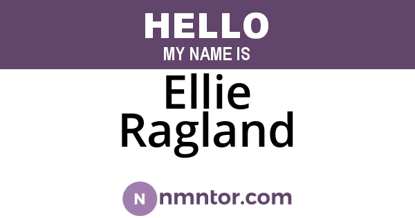 Ellie Ragland