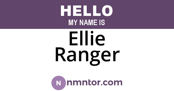 Ellie Ranger