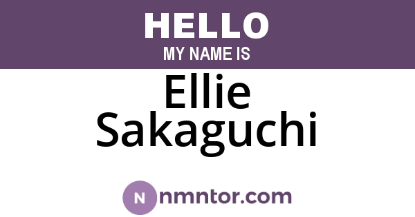 Ellie Sakaguchi