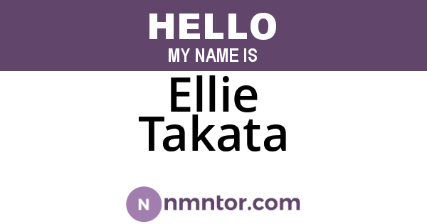 Ellie Takata