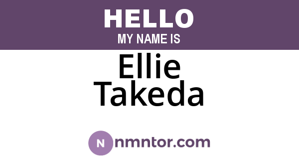 Ellie Takeda