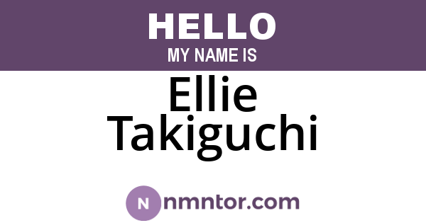 Ellie Takiguchi