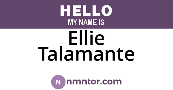 Ellie Talamante