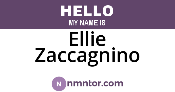 Ellie Zaccagnino